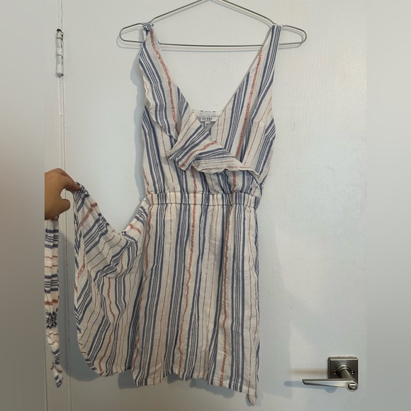Guess Cotton Wrap Mini Dress - Picture 4 of 8